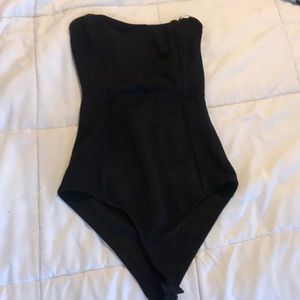 Bershka strapless leotard